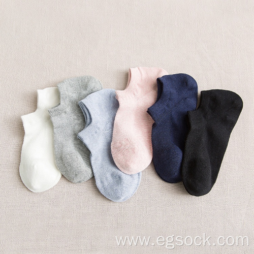 Nonslip ladies summer thin stylish mesh socks